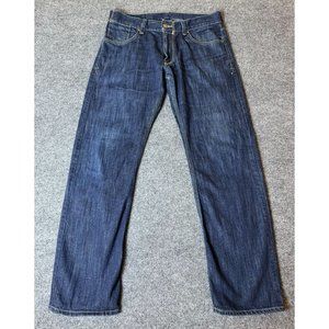 Levi's Jeans Mens 34x30* Blue 514 Slim Straight American‎ Workwear Dark Denim